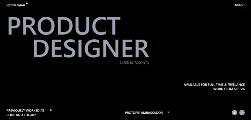 Preview of Product Designer Portfolio project